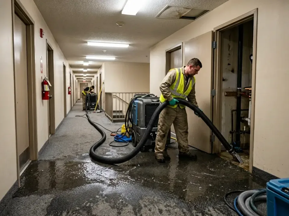 multi-unit-apartment-hallway-f-005 — frequently asked questions, Emergency Burst Pipe Water Extraction & Removal in Kansas